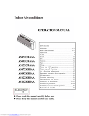 Haier AS122XBBAA Operation Manual