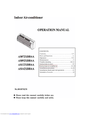 Haier AS072XBBAA Operation Manual
