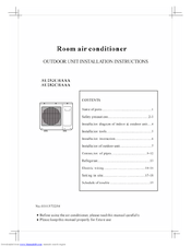 Haier AU252CHAAA Installation Instructions Manual