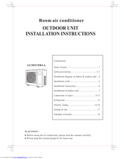 Haier AU302CHBAA Installation Instructions Manual