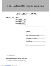 Haier AU96NFTAHA Operation Manual