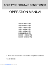 Haier H2SM-18HB03 Operation Manual