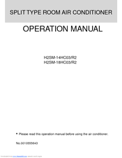 Haier H2SM-14HC03 Operation Manual