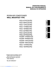 Haier HSU-14HR03/R2 Operating Manual