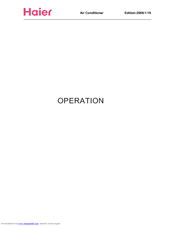 Haier HSU-09CU13 Operation Manual