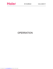 Haier HSU-12H03/U Operation Manual