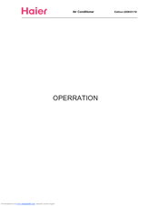 Haier HW-24CE03 Operation Manual