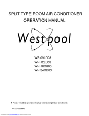 Haier WP-12LD03 Operation Manual