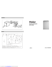 Haier DW12-AFM3 User Manual