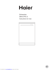 Haier DW15-PFE S Instructions For Use Manual