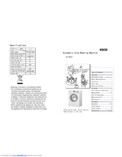 Esco ES 1000 E User Manual