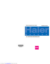 Haier SC-380A Operation Manual