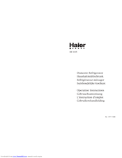 Haier HF-105 Operation Instructions Manual