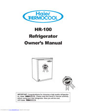 Haier Thermocool HR-100BSS Owner's Manual