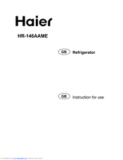 Haier HR-146AAME Instructions For Use Manual