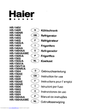 Haier HR-146 User Manual