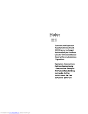 Haier HRF-225 Operating Instructions Manual