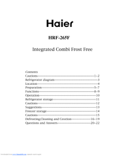Haier 02-800994 User Manual