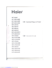 Haier HRF-416KAASS User Manual