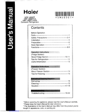 Haier HRF-688FF/ASS User Manual