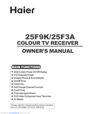 Haier 25F3A Owner's Manual