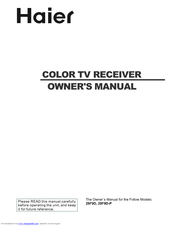 Haier 29F9D-P Owner's Manual