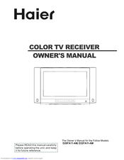 Haier D29FA11-AM Owner's Manual