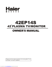 Haier 42EP14S Owner's Manual
