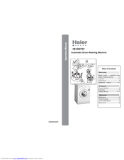 Haier HE1005TXV Operation Manual