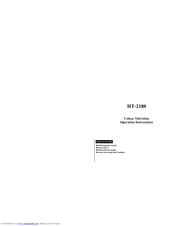 Haier HT-2180 User Manual