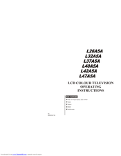 Haier L47A5A Operating Instructions Manual