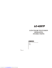 Haier LC-4287P Operating Instructions Manual