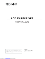 Technika LCD19HDMI-407B User Manual