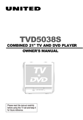 UNITED TVD5038S Owner's Manual