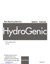 HydroGenic A P18 User Manual