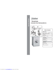 Haier HE1405TXVSS Operation Manual