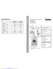 Haier HG1600TXVEME Service Manual