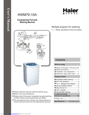 Haier HWM60-10A User Manual