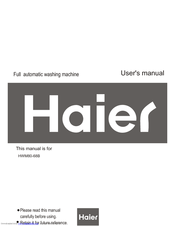 Haier HWM80-68B User Manual