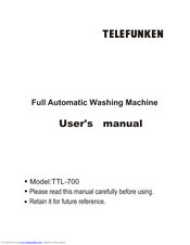 Telefunken 1120 User Manual
