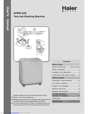 Haier XPB50-22S User Manual