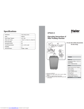 Haier XPM20-A Operating Instructions Manual