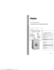 Haier XQG50-QF800TX Operation Manual