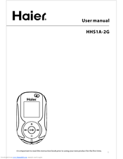 Haier HHS1A-2G User Manual