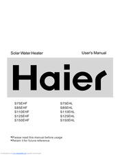 Haier S110EHF User Manual
