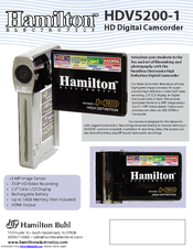 Hamilton HDV5200-1 Specifications