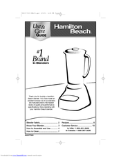 Hamilton beach 56250 Manuals | ManualsLib