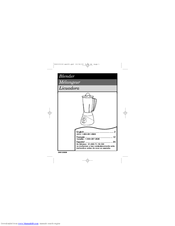 Hamilton Beach 58150 - Muchas Margaritas Fiesta Blender User Manual