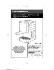 Hamilton beach 40729 - Cappuccino And 