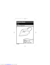 HAMILTON BEACH/PROCTOR SILEX 14760 User Manual